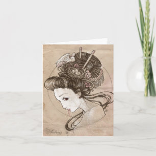 ZombieGeisha Notecard Kort