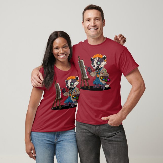 Zombiegrävlingkonstnär T Shirt (Unisex)