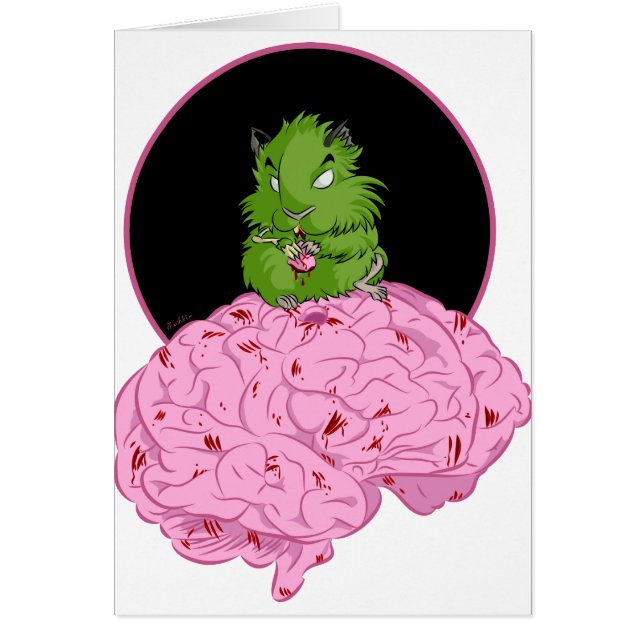 ZombieHamster Hälsningskort (Framsidan)