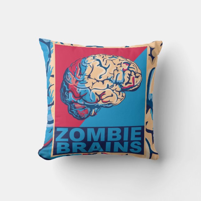 Zombiehjärna Kudde (Framsida)