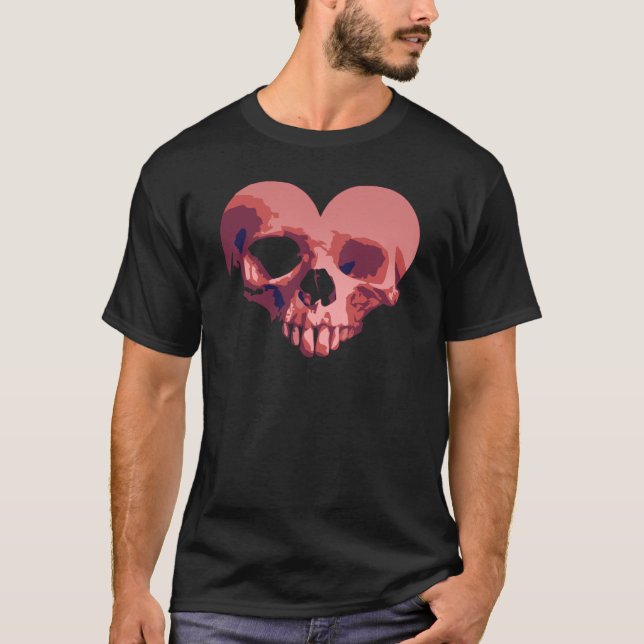 zombiehjärtautslagsplats tee shirt (Framsida)