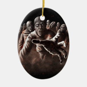 Zombiehord Julgransprydnad Keramik