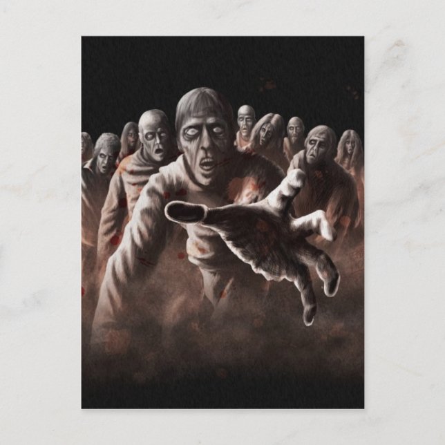 Zombiehord Vykort (Framsida)