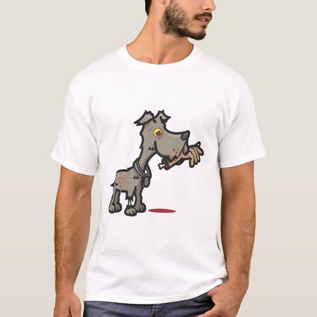 Zombiehund Tee (Framsida)