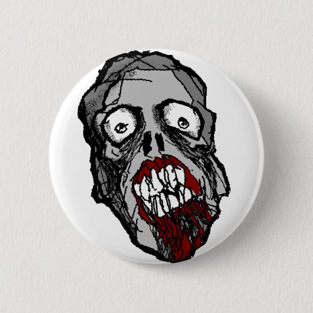 Zombiehuvudet knäppas knapp (Framsida)