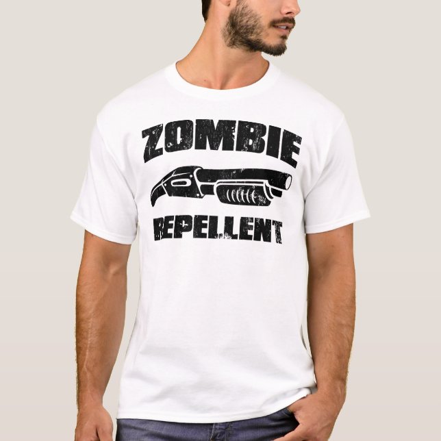 zombieimpregneringsmedel - pistolen t-shirt (Framsida)