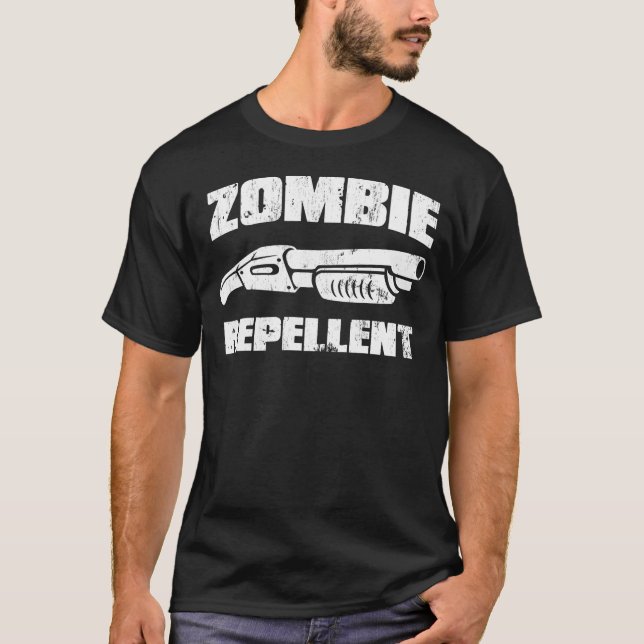 zombieimpregneringsmedel - pistolen tee (Framsida)