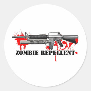 Zombieimpregneringsmedel Runt Klistermärke