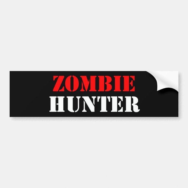 Zombiejägare Bildekal (Framsidan)