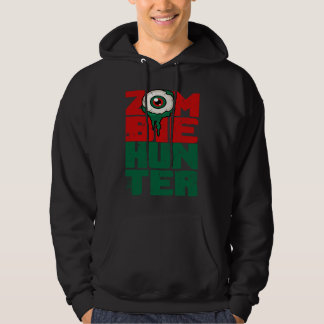 Zombiejägare Halloween  Söt med ett öga som jagar Hoodie