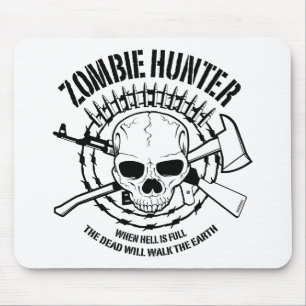 Zombiejägare Mousepad Musmatta