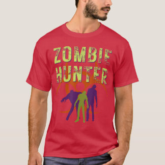Zombiejägare Skräck Horror Halloween Kostym fam T Shirt