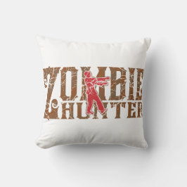 Zombiejägare som går döda gåvor kudde
