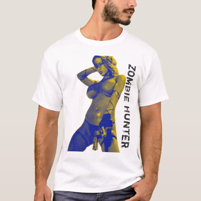 Zombiejägare Tee Shirt (Framsida)