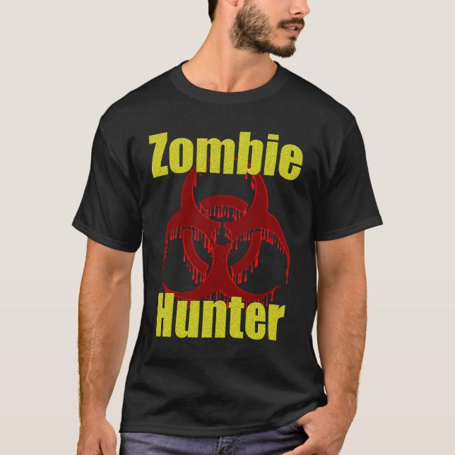 Zombiejägare Tee Shirt (Framsida)