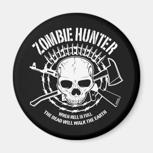 Zombiejägaremagnet Magnet