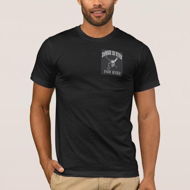 zombiejägaremanar skjorta tee shirt (Framsida)