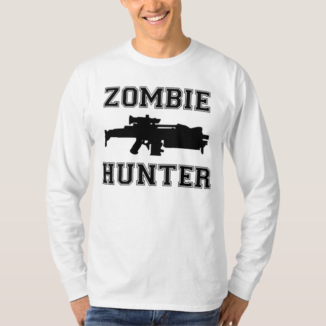 Zombiejägaren uppsätta som mål t shirt (Framsida)