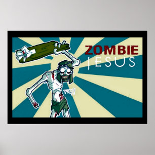 ZombieJesus art nouveau Poster