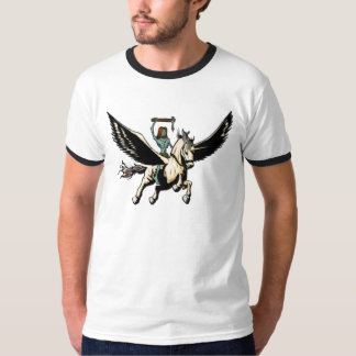 ZombieJesus ritter Pegasus till härlighet T-shirt