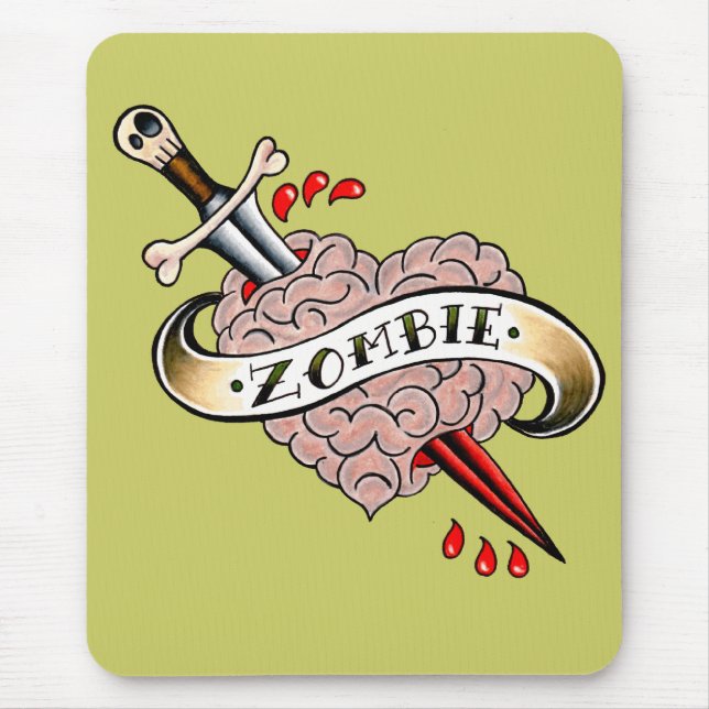 Zombiekärlek Mousepad Musmatta (Framsidan)