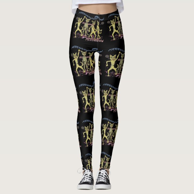 Zombiekatter Leggings (Framsida)