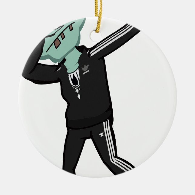 zombieklick julgransprydnad keramik (Framsidan)