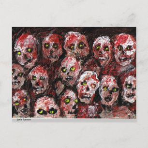 Zombiekonstvykort Vykort
