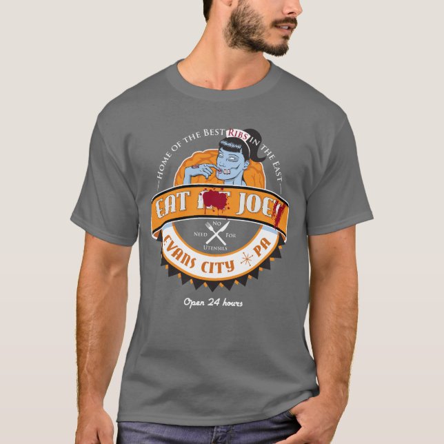 Zombiemiddagtshirt Tee Shirt (Framsida)