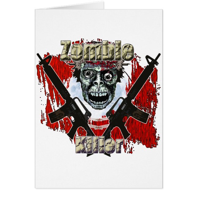 Zombiemördare 4 hälsningskort (Framsidan)