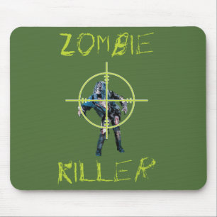 Zombiemördare- och korhår musmatta