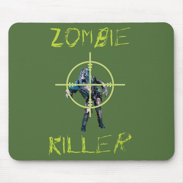 Zombiemördare- och korhår musmatta (Framsidan)