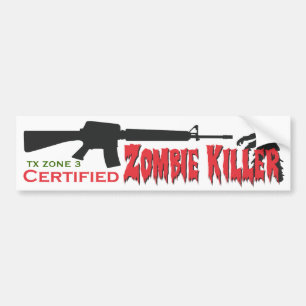 ZombieMördareauktoriserad Bildekal