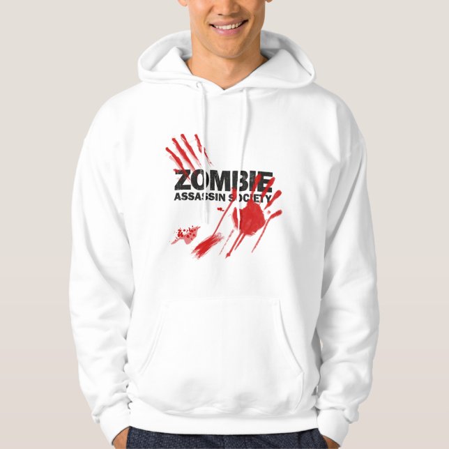 Zombiemördaresamhälle Sweatshirt Med Luva (Framsida)