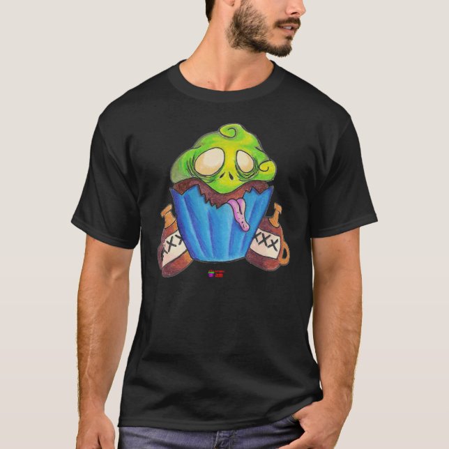 Zombiemuffinslogotyp T-shirt (Framsida)
