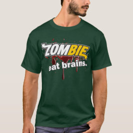 Zombien - äta hjärnor t-shirt