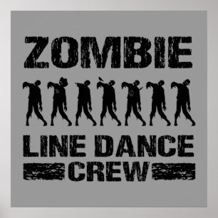 Zombien fodrar dansbesättningen poster