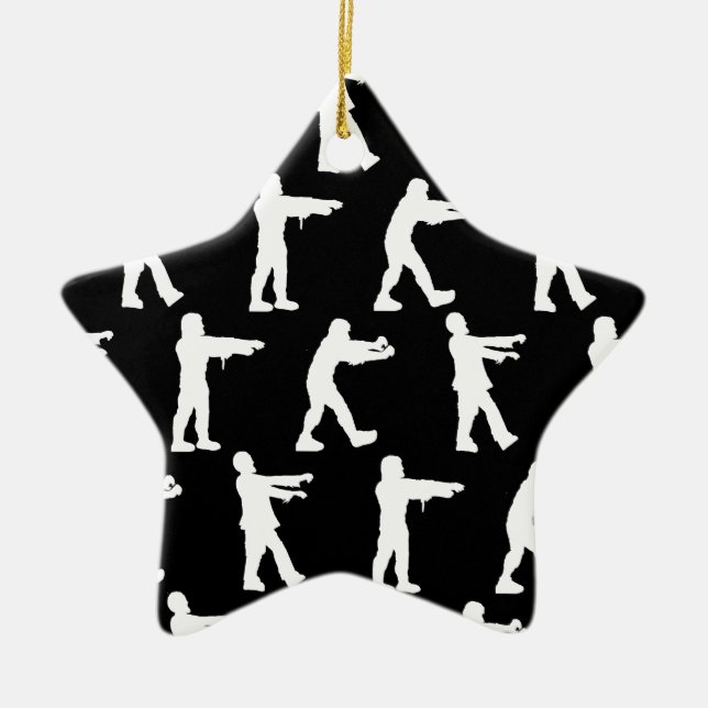 Zombien går julgransprydnad keramik (Framsidan)