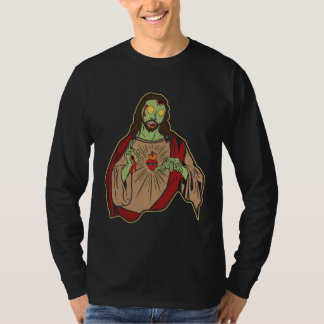 Zombien Jesus Uppstånden Påskdagen Religiösa Krist T Shirt