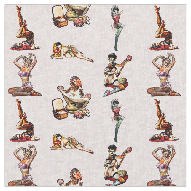 Zombien klämmer fast Ups Tyg (Närbild)