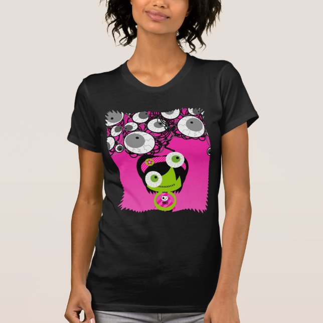 Zombien synar den sura Apple T-tröja T-shirt (Framsida)