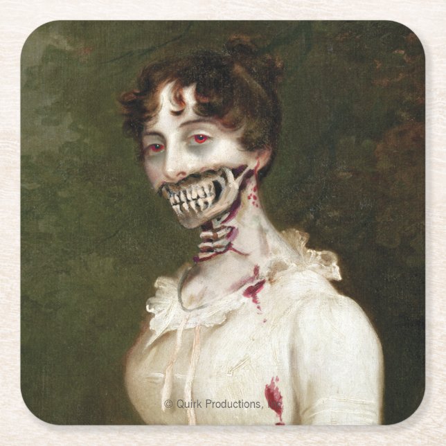 Zombien täcker underlägg papper kvadrat (Framsidan)