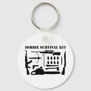 Zombieöverlevnadsats Nyckelring