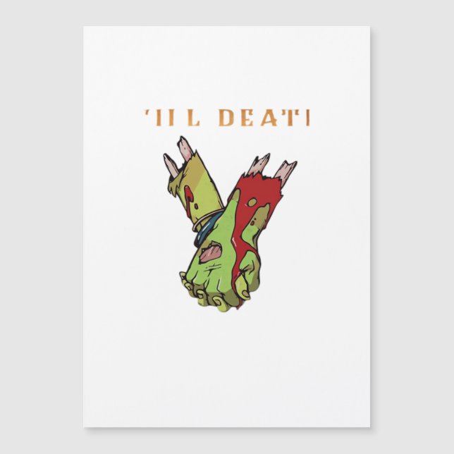 Zombiepar Till Döden Skiljer Oss Åt i Klassisk Sti (Framsida)