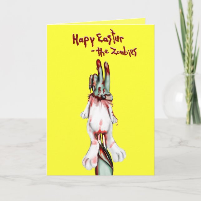zombiepåsk helgkort (Framsida)