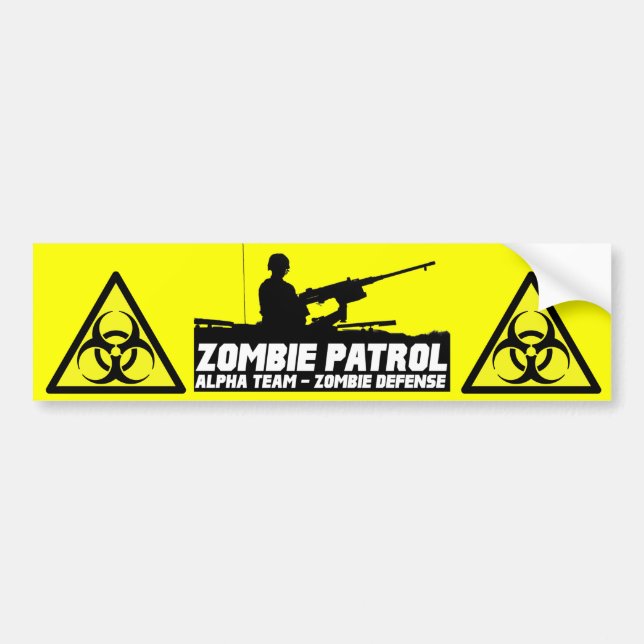 Zombiepatrull - alfabetisklagbildekal bildekal (Framsidan)