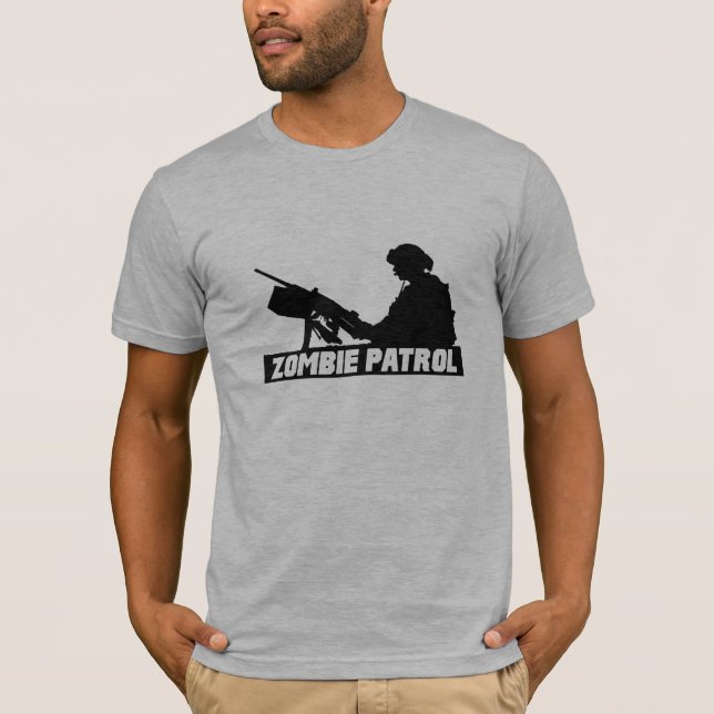 Zombiepatrull - på vapnet tee shirt (Framsida)