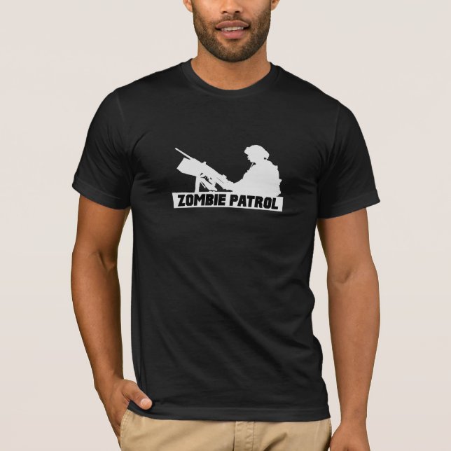 Zombiepatrull - på vapnet tee shirt (Framsida)