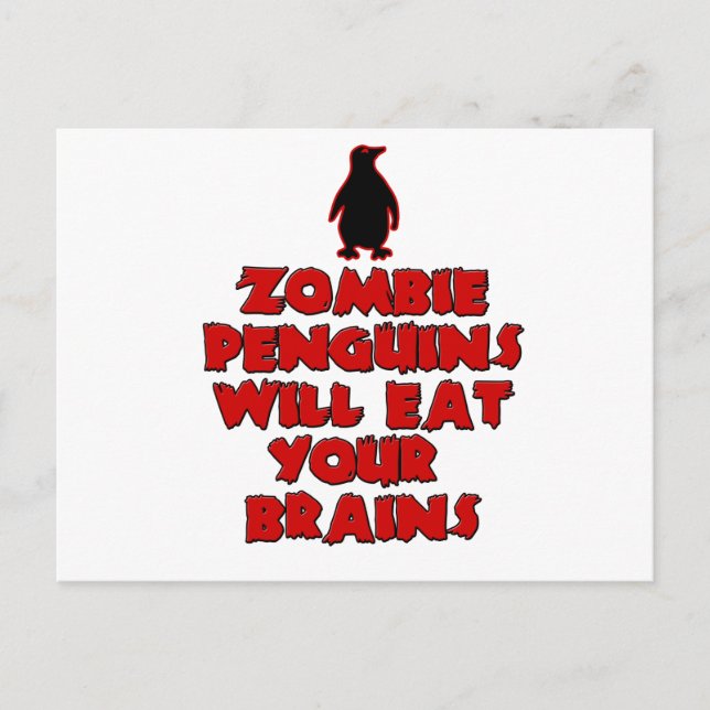 ZombiePenguins Vykort (Framsida)