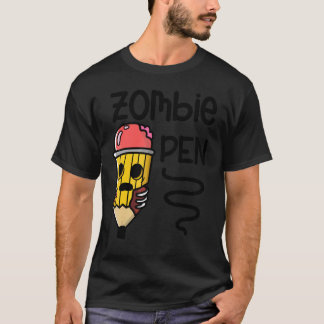 Zombiepenna Halloween Högtid Skräck T Shirt